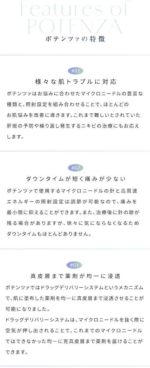 ポテンツァの特徴