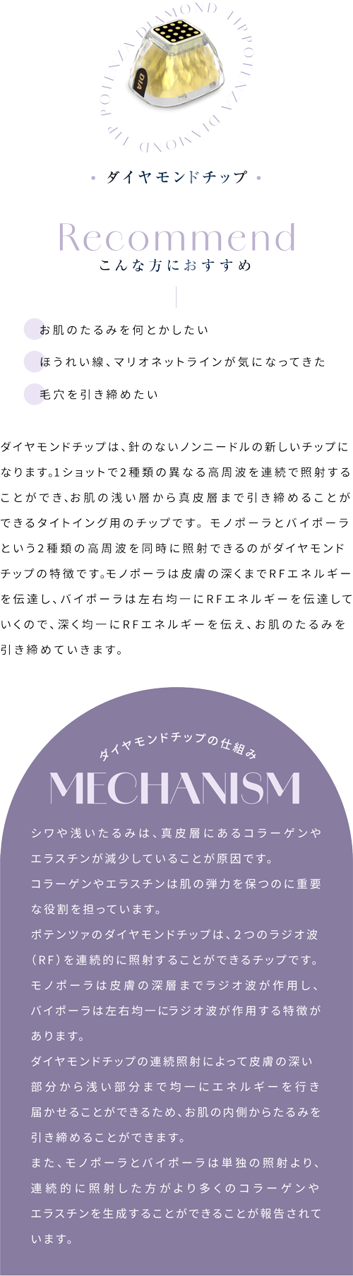 ダイヤモンドチップ